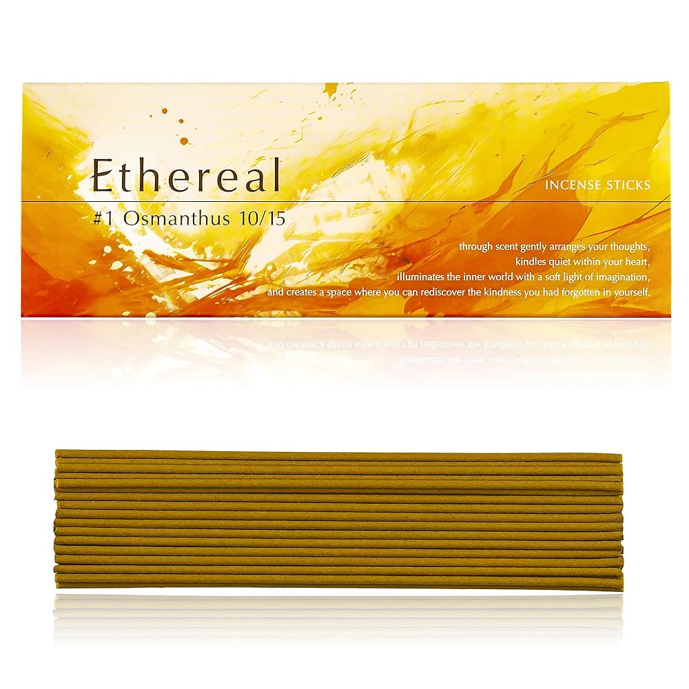 Amazon.co.jp: Ethereal お香 金木犀 線香 30本入 日本製 アロマ